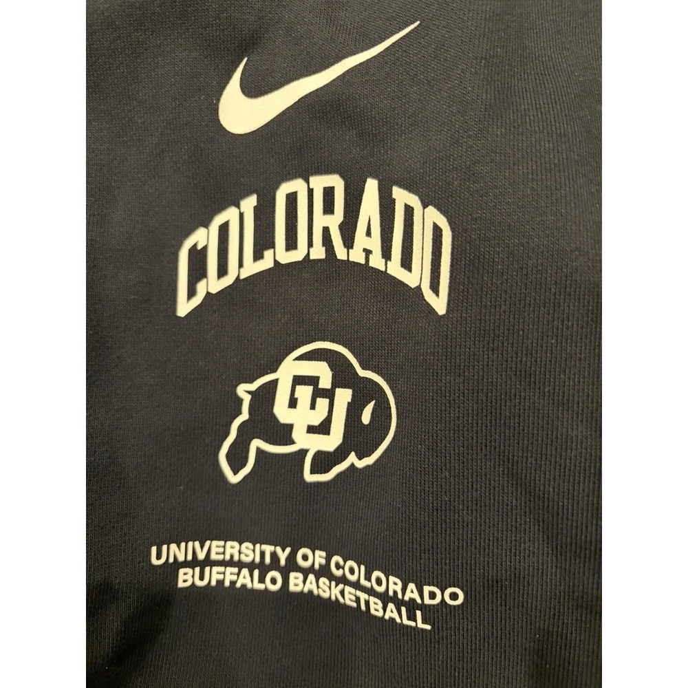Nike Colorado Buffaloes Basketball Hoodie Mens XLT Black Full Zip Dri-FIT Tall - Picture 8 of 11